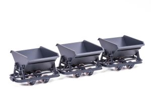 Kipplore genietet 3-er Set Feldbahn - Steiner Modellwerke 33015 Spur 1